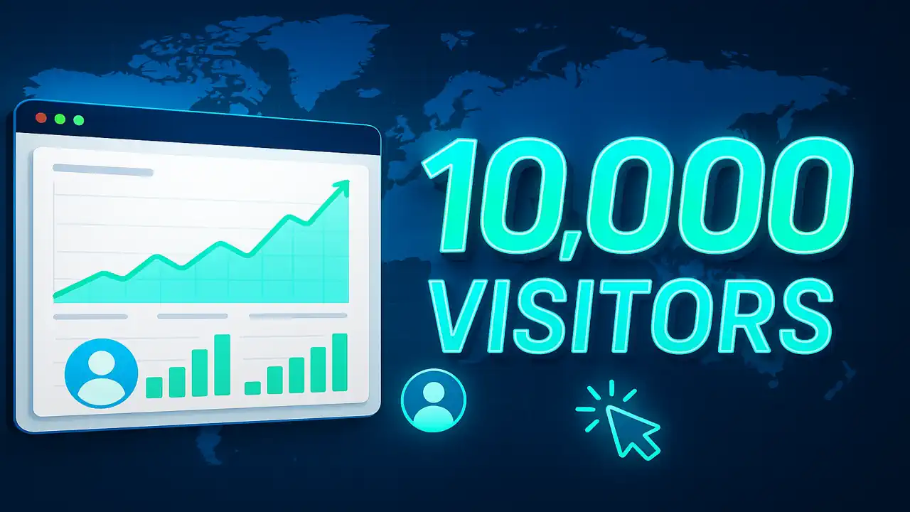 How to Quickly Get 10,000 Real Website Visitors for a Low Cost